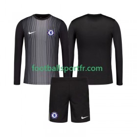 Tenue Chelsea Gardien Enfant Domicile 2025-2026 Maillot de Foot ML